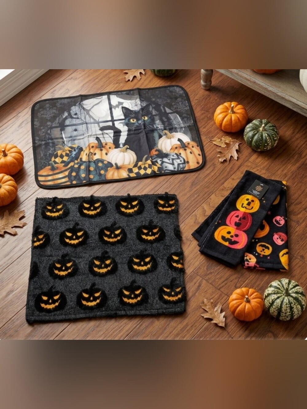 NEW! Halloween Pumpkin Decor Set